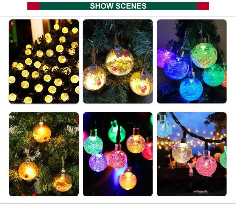 New Colorful LED Ball Shatterproof Light transparentes Christmas Tree Decoration PET Ball