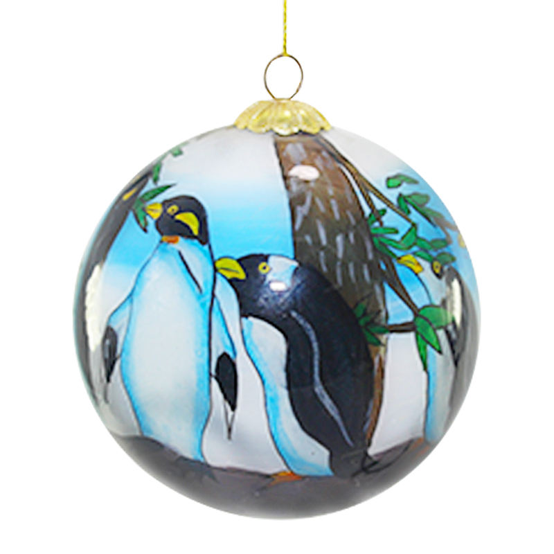 聖誕樹裝飾内畫彩繪玻璃球