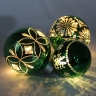 LED聖誕玻璃球創意工藝禮品激光雕刻聖誕球